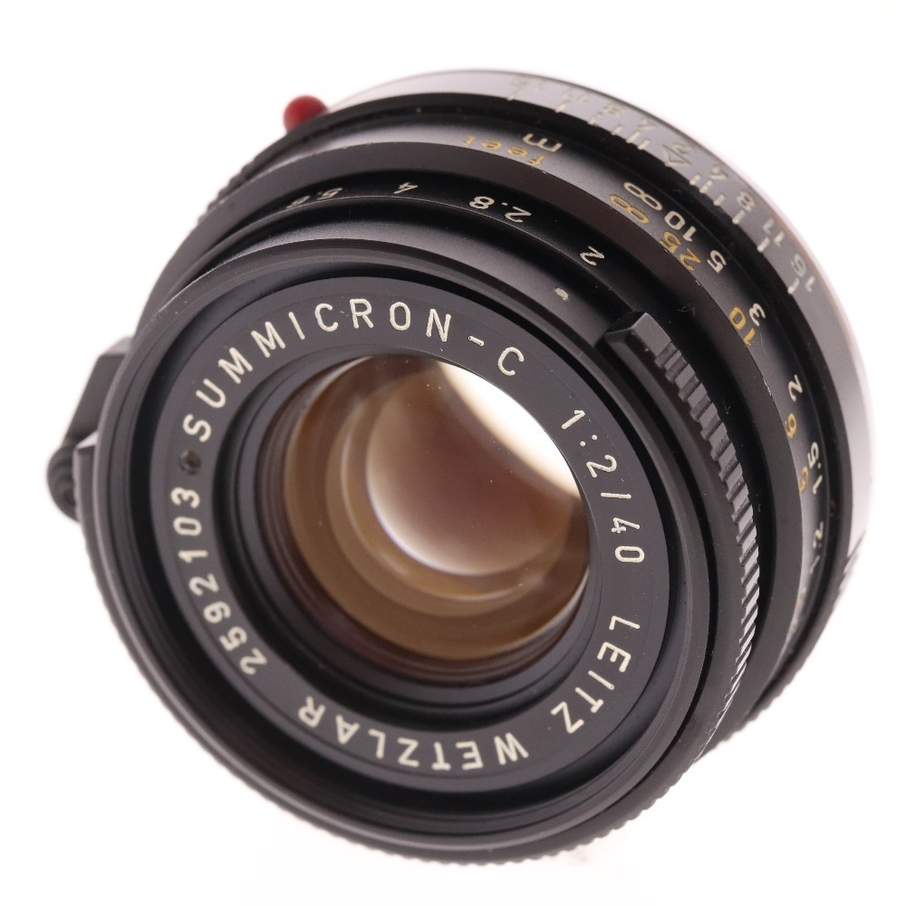 ライカ カメラ レンズ LEITZ WETZLAR SUMMICRON-C 1:2/40 ズミクロン レンズキャップ付き
