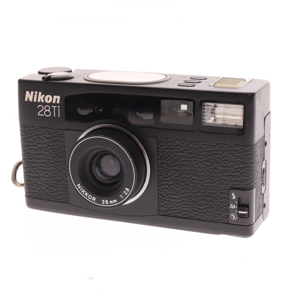 ニコン フィルムカメラ 28Ti NIKKOR 28mm 1:2.8 ケース付き 通電確認済み