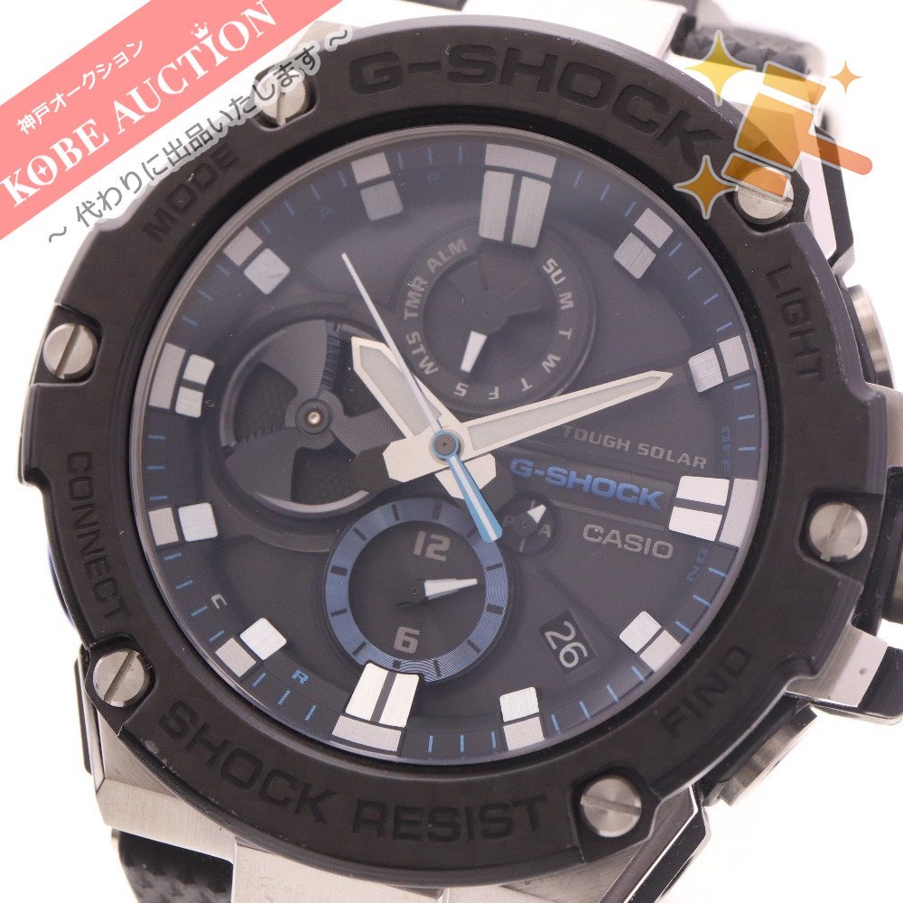 カシオ 腕時計 G-SHOCK GST-B100 5513 タフソーラー メンズ ブラック 文字盤ブラック