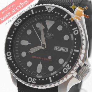 セイコー 腕時計 ブラックボーイ 7S26-0020 自動巻き メンズ シルバー 文字盤黒