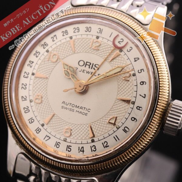 オリス 腕時計 7400B 自動巻き 裏蓋スケルトン メンズ 動作品 中古