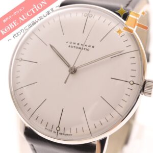 ユンハンス 腕時計 マックスビル 027 3501 AUTOMATIC 自動巻き 文字盤ホワイト 箱付き 未使用