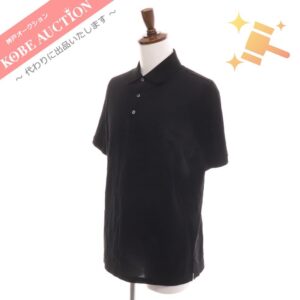 ルイヴィトン ポロシャツ RM211Q JEA HAJR32 ロゴ刺繍 半袖 メンズ L ブラック