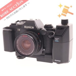 KONICA コニカ 一眼レフフィルムカメラ FS-1 レンズ HEXANON AR 40mm F1.8 INTERVAL TIMER付き