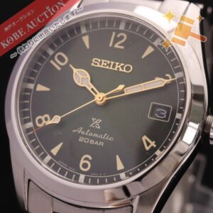セイコー 腕時計 アルピニスト プロスペックス 6R35-01B0 自動巻き 約133g メンズ シルバー 文字盤 グリーン 箱付き