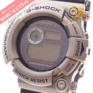 カシオ Gショック 腕時計 フロッグマン GW-200K イルクジ ソーラー メンズ グレー ネイビー 動作品 箱付き 未使用