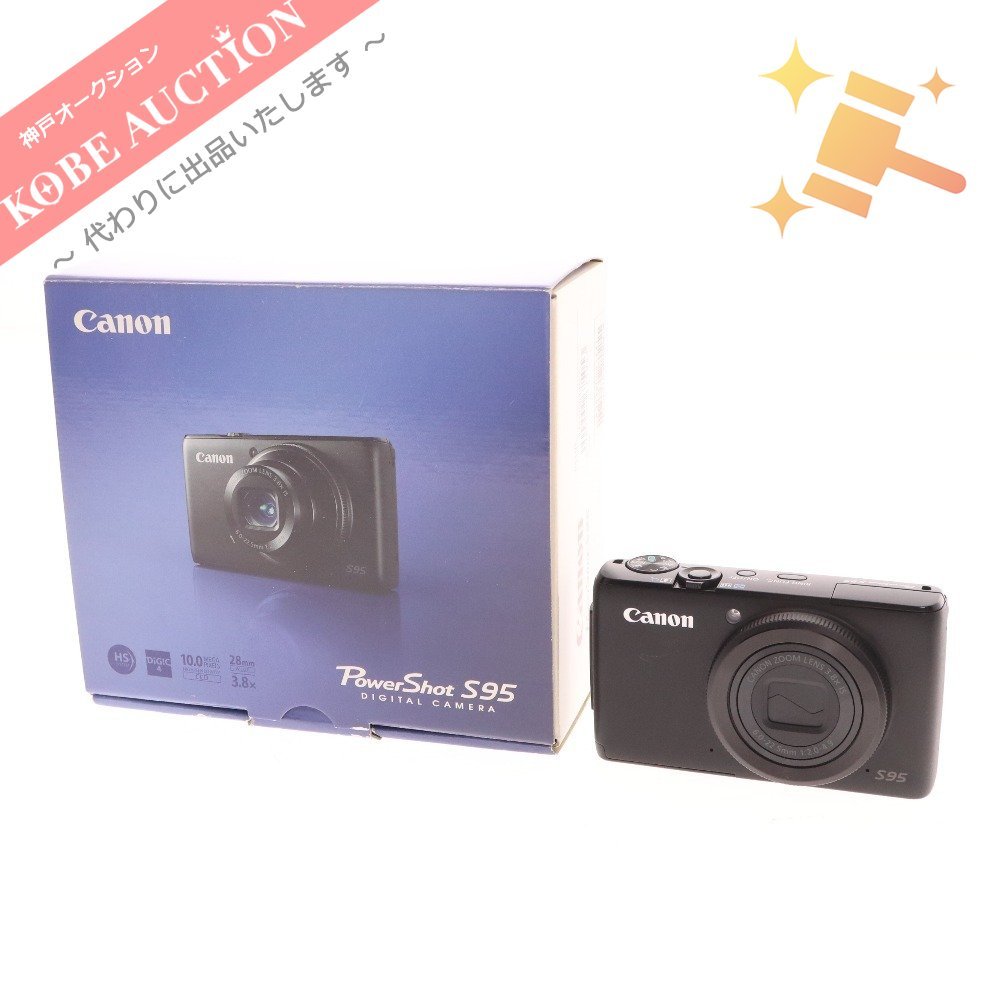 キヤノン コンパクト デジタルカメラ パワーショット S95 デジカメ ブラック 通電確認済み 付属品付き