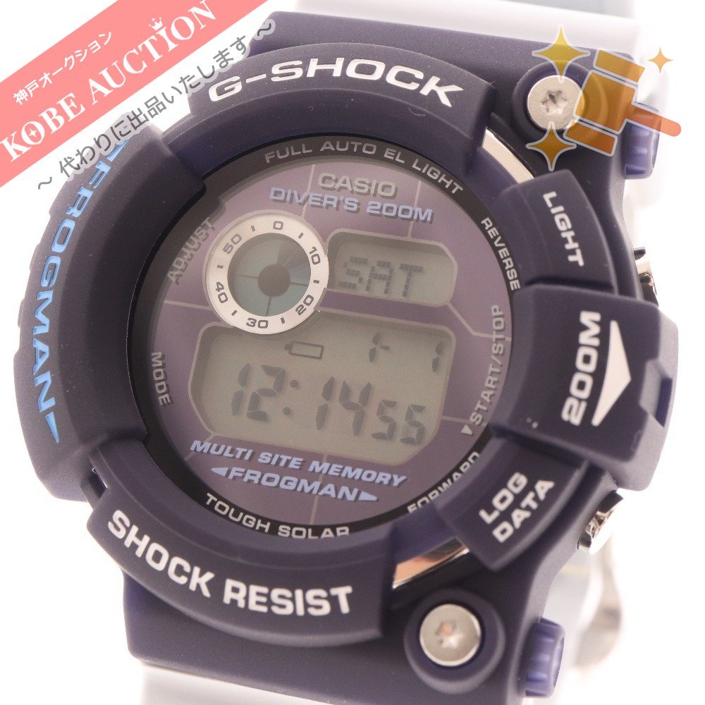カシオ G-SHOCK腕時計 フロッグマン GW-205K 第5回 イルクジ コバルトウェーブ タフソーラー メンズ ネイビー 箱付き 未使用