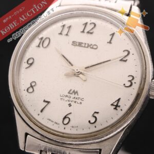 セイコー 腕時計 ロードマチック 5601-9000 23石 自動巻き 約67.9g メンズ シルバー 文字盤シルバー