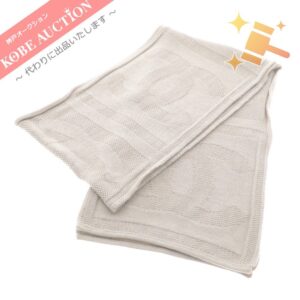 シャネル マフラー ストール ココマーク レディース ベージュ ウール100