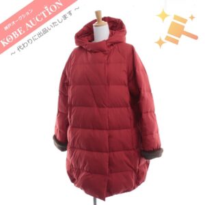 トクコ プルミエヴォル ダウンコート 比翼仕立て アウター レディース 9 レッド