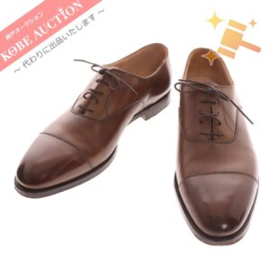 クロケットジョーンズ コノート ストレートチップ メンズ 9 1/2 ブラウン 箱付き