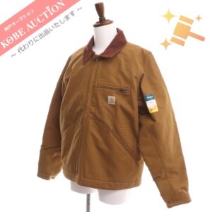 カーハート ワークジャケット ダック地 デトロイト メンズ L ブラウン 未使用