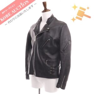 ジェームスグロース ライダースジャケット レザー 牛革 メンズ 385 ブラック