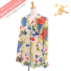 ドルチェ＆ガッバーナ シャツ フラワー シルク レディース 38 マルチカラー 未使用