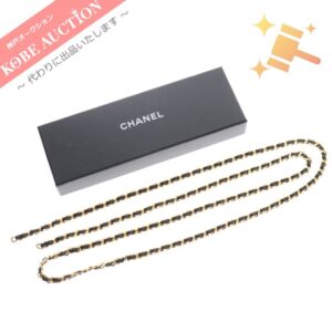 シャネル ショルダーストラップ チェーン レザー ゴールド金具 レディース 付き