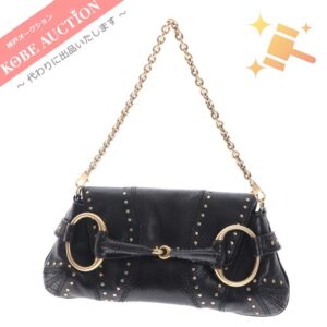 グッチ ハンドバッグ チェーン ワンショルダー イタリア製 レディース ブラック