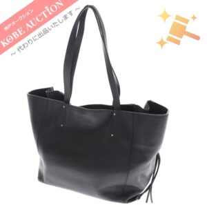 クロエ トートバッグ レザー チャーム レディース ブラック 付属品付き